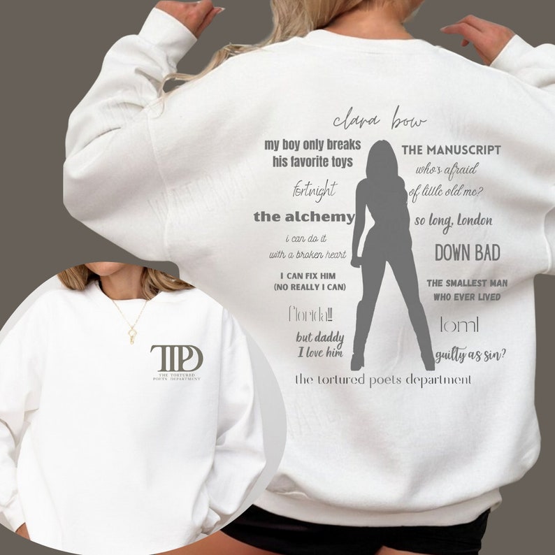 New Album TTPD Inspired Sweatshirt, New Album Era Shirt, TTPD Crewneck 2 Side, Gift for Fan Era