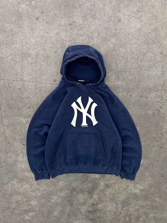 FADED NAVY BLUE NY HOODIE, Shirt Out …